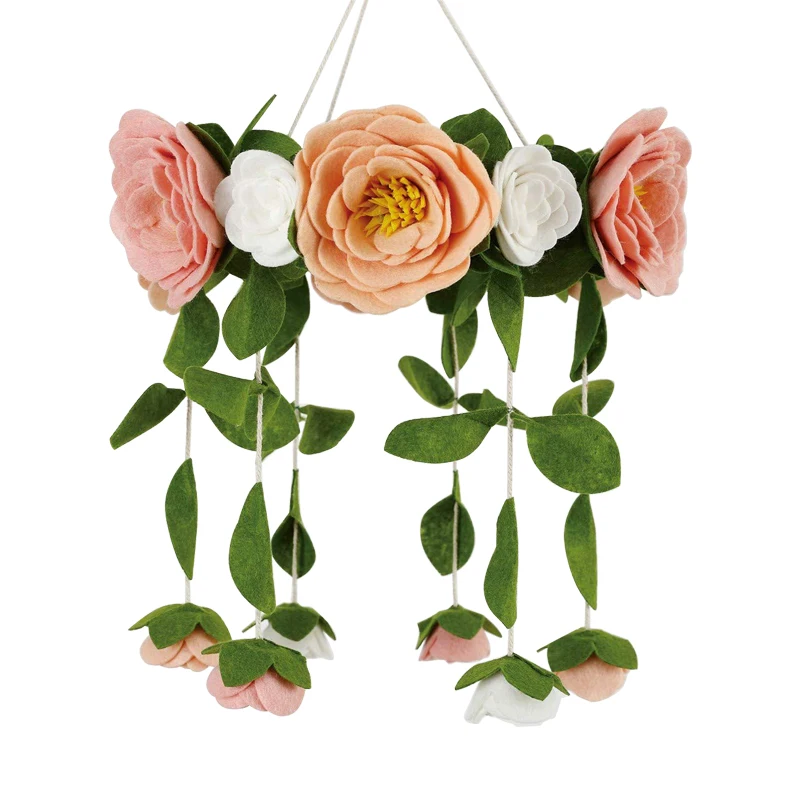 2021 new  design felt  Baby Mobile flowers baby mobile sweet for girls