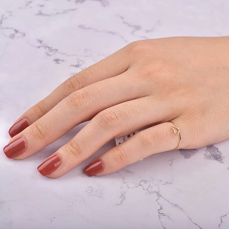 18 carat Solid Yellow Gold Heart Shape White real diamond ring