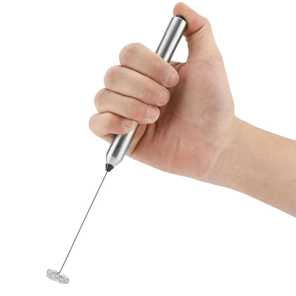Top seller Custom Milk Foamer Stainless Steel Handheld Matcha Milk coffee Frother Foam