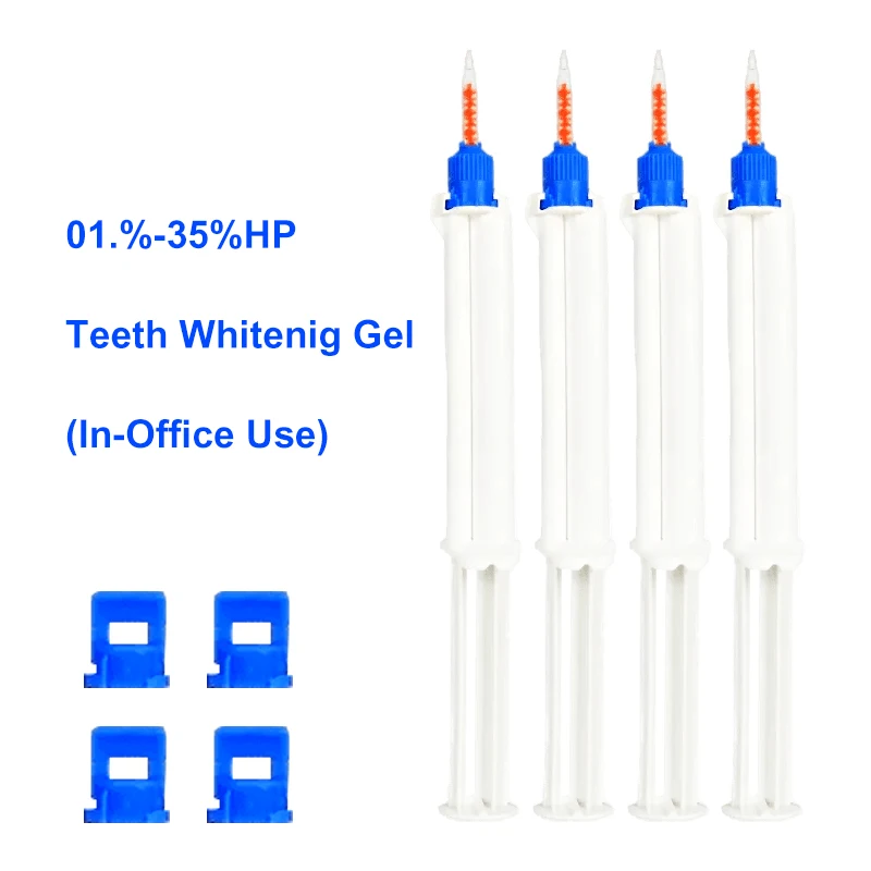 Clinic Blanchiment Dentaire Professionnel 10 Ml Dual Barrier 44% 6 Peroxide Gels White Dental Teeth Whitening Kits Professional