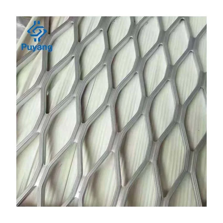 Aluminum perforated wire grille walkway mesh black grille powder coated fence for window