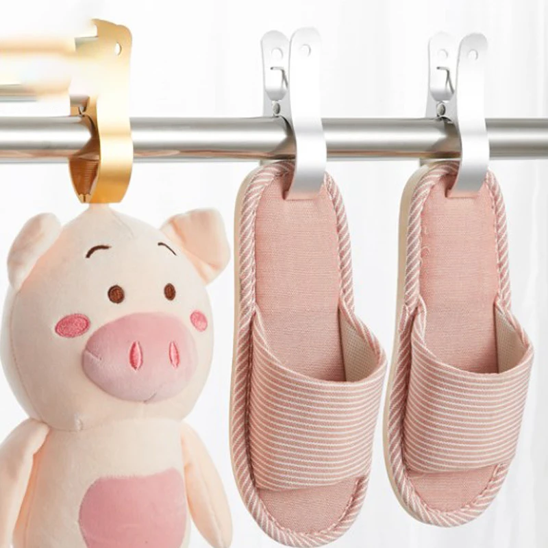 Aluminum Alloy Clothes Pegs Retainer Clothespin Big Size Windproof Clothes Clips For Drying Quilt