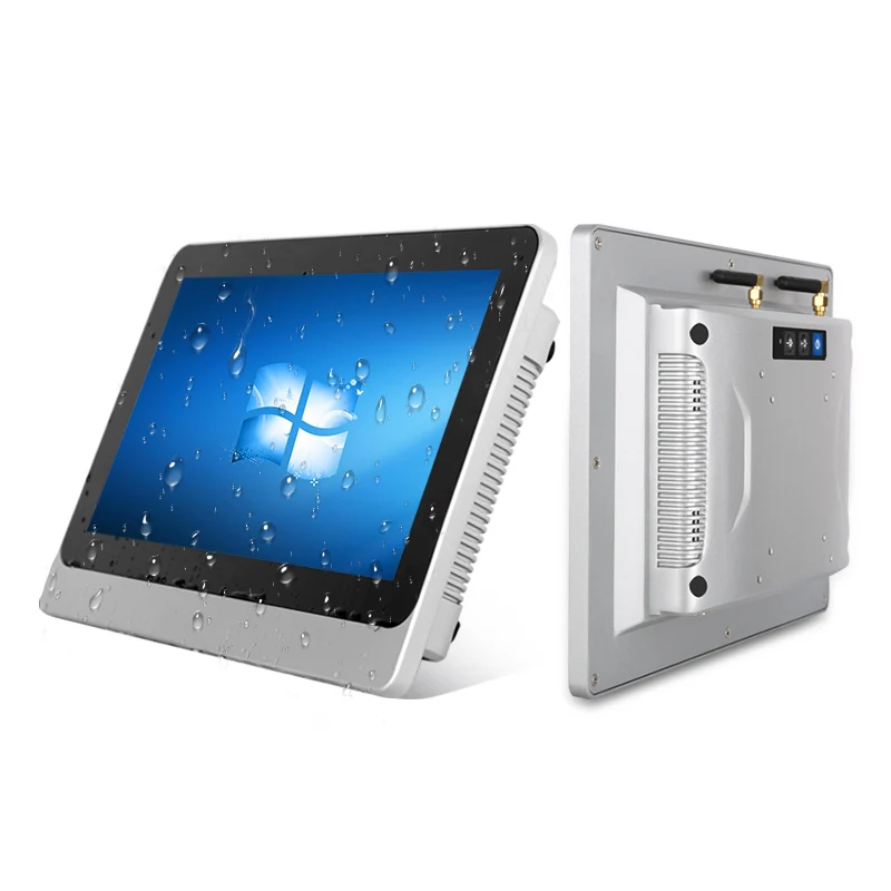 Touchthink 101 inch i3 ip65 12v waterproof high brightness explosive proof hmi resistive touch screen industrial panel pc