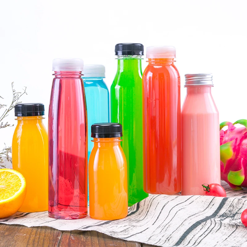 OEM Plastic Cans With Logo Clear Plastic Can Soda Drinking Bottle With Lid PET Cans