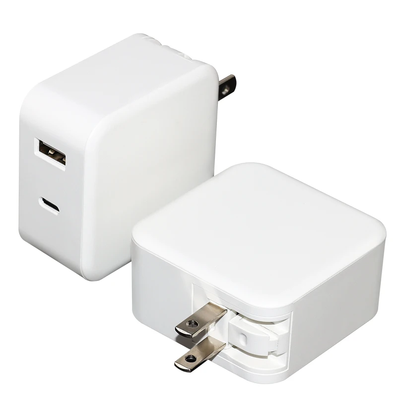 USB-C Laptop Charger, Foldable Type-C Dual Port Fast PD PPS 65W GaN Charger for Android, Nintendo, Switch