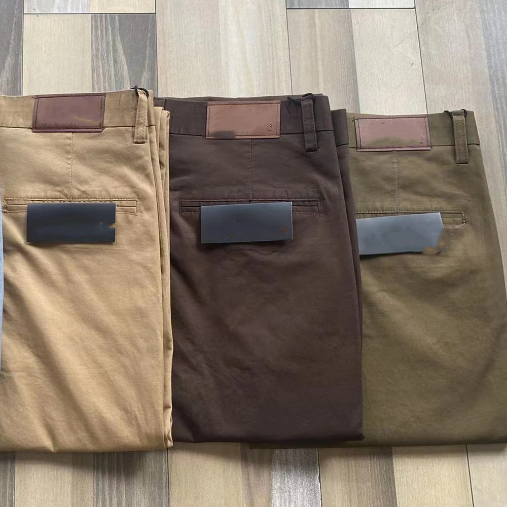 100% cotton khaki chino pants for men casual slim fit stretch straight cotton chino pants men