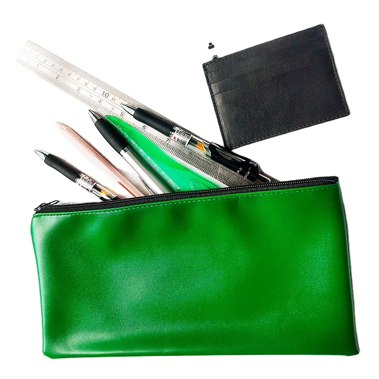 School PU Leather Cute Pencil Case New Fashion Custom Office Stationery Case