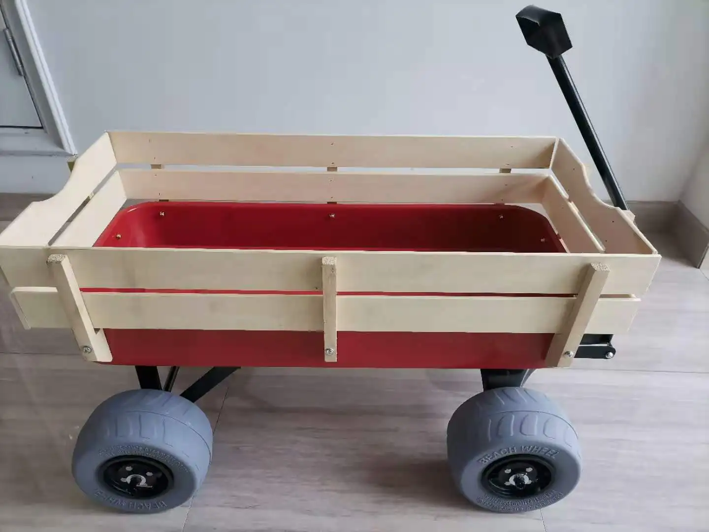 Manufacturer wholesale kids wagon with four wheels children wagon beach wagon beach trolley beach cart wooden kids wagon
