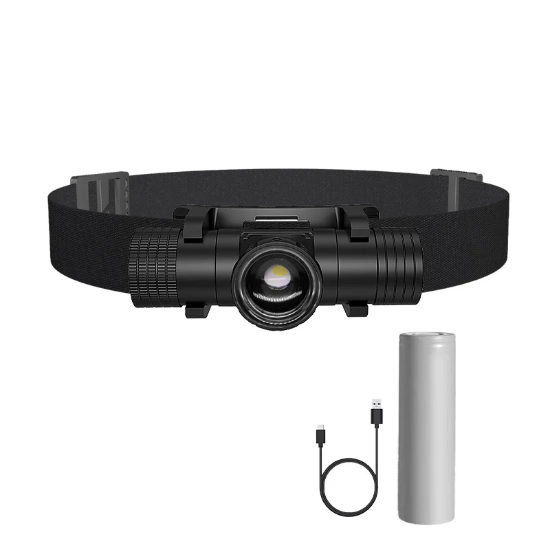 High Bright Sensor LED Headlamp Flashlight 5 modes USB Rechargeable Headlamps high power Hiking Cycling Head Flashlights