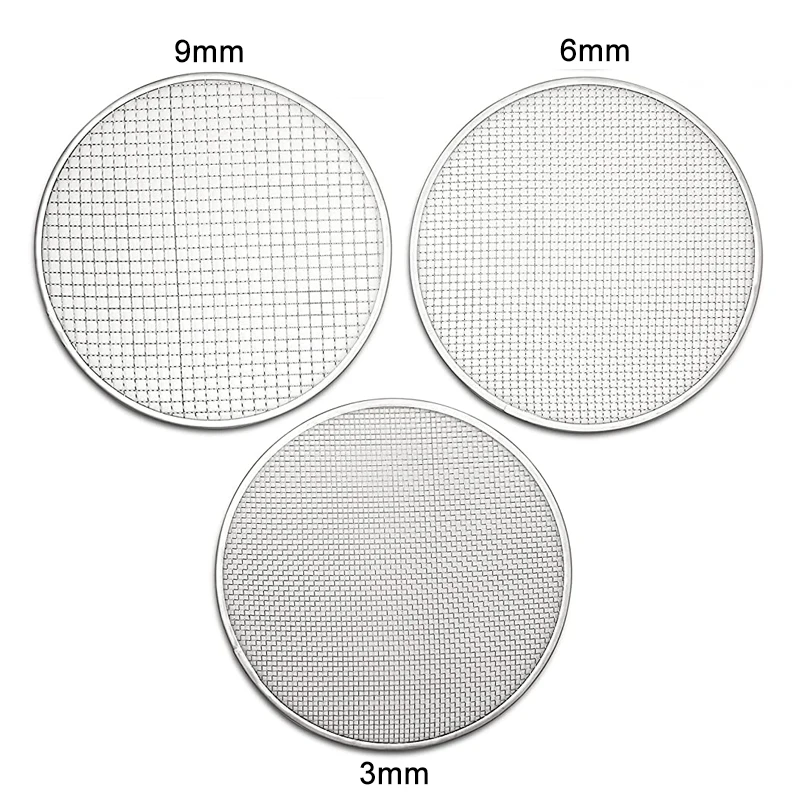 3 в одном, сетчатый размер, садовое металлическое сито, 3 шт., Сменное садовое Сетчатое сито из нержавеющей стали, наборы для рынка США