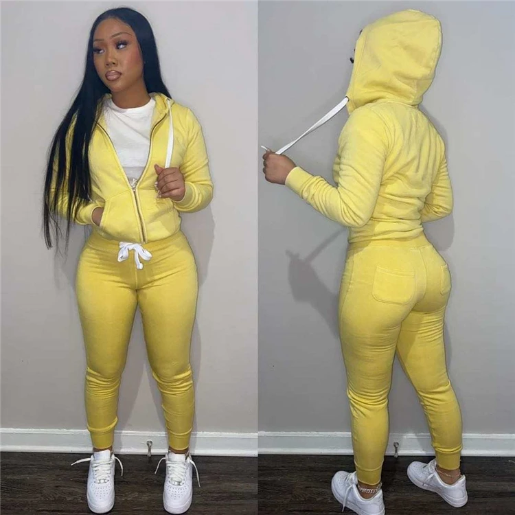Hot Selling Fashion Casual Skinny 2 Pcs Track Suit Outfits Two Piece Shorts Set Women
