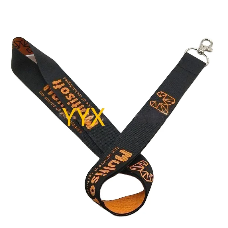 YYX Manufacturers Supply Jacquard Braided Mobile Phone Lanyard Dog Buckle Exhibition High-grade Certificate Lanyard