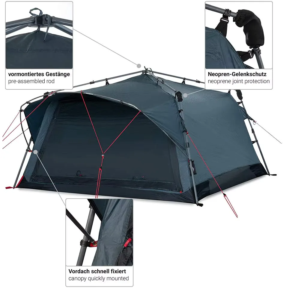 2024 New design camping tent fishing hiking picnic camping items rainproof windproof mildew proof tent customized anti mosquito