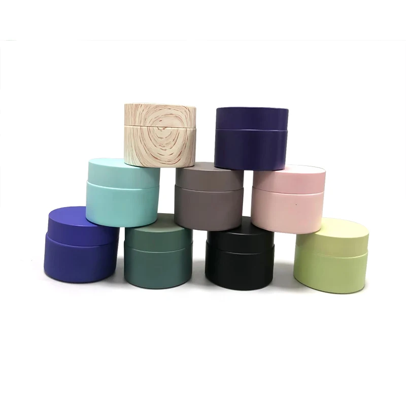 Косметическая упаковка 15 г 30 г 50 г 60 г 100 г матовый черный стеклянный крем косметическая банка с черной крышкой