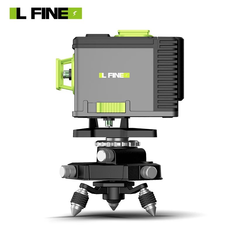 Green 360 Self Leveling Rotary Laser Level 4D 16 Lines Horizontal&Vertical Cross Line Laser Surveying Measuring Tools