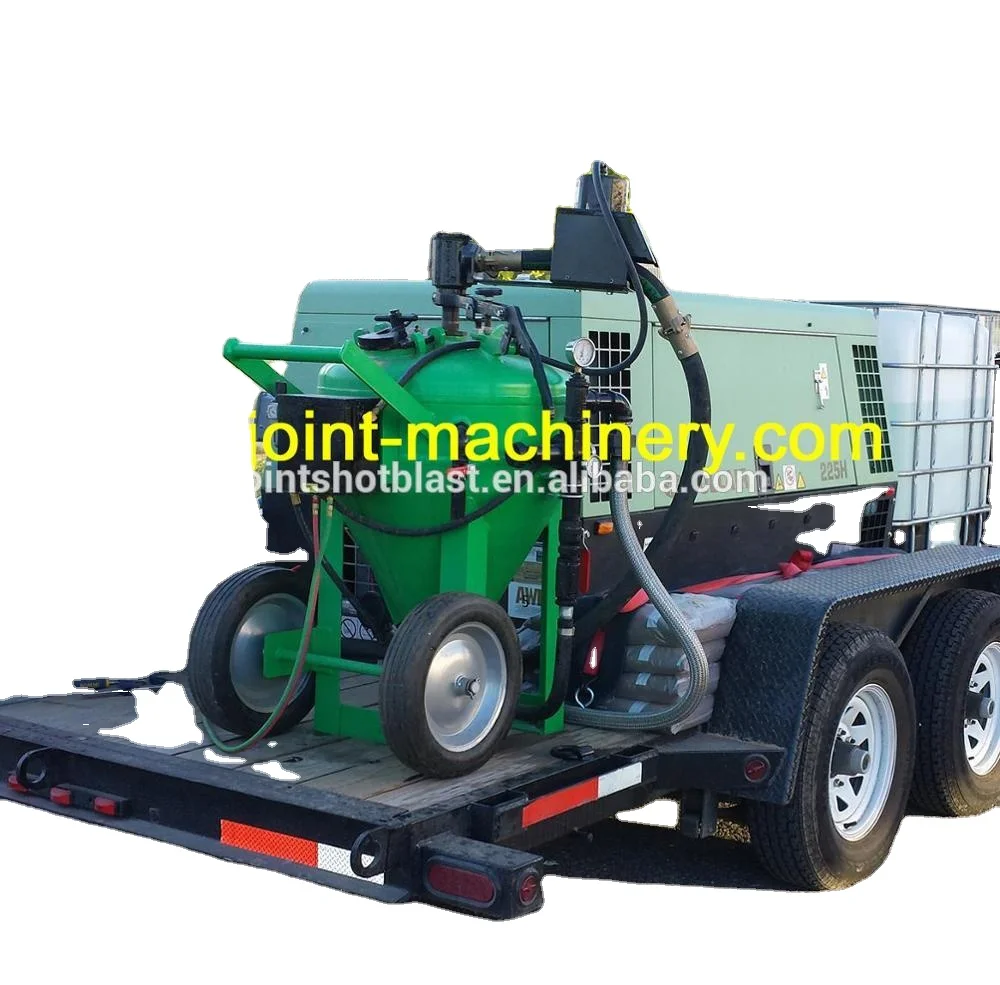 
high pressure industrial mobile used wet water blaster dustless sandblaster mobile db500 manual portable sand blasting machine 