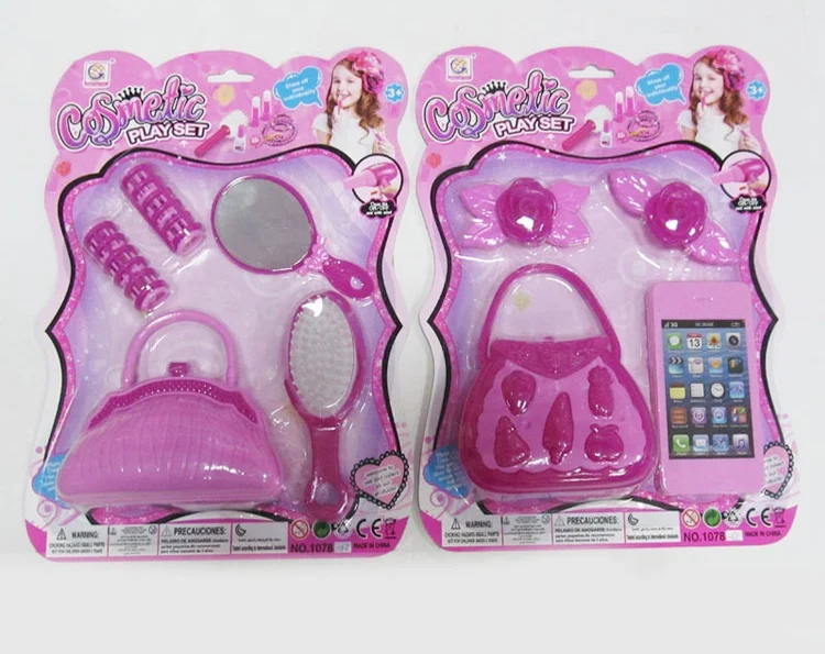 Hot sale pretend play  fashion plastic girls beauty play set for kids