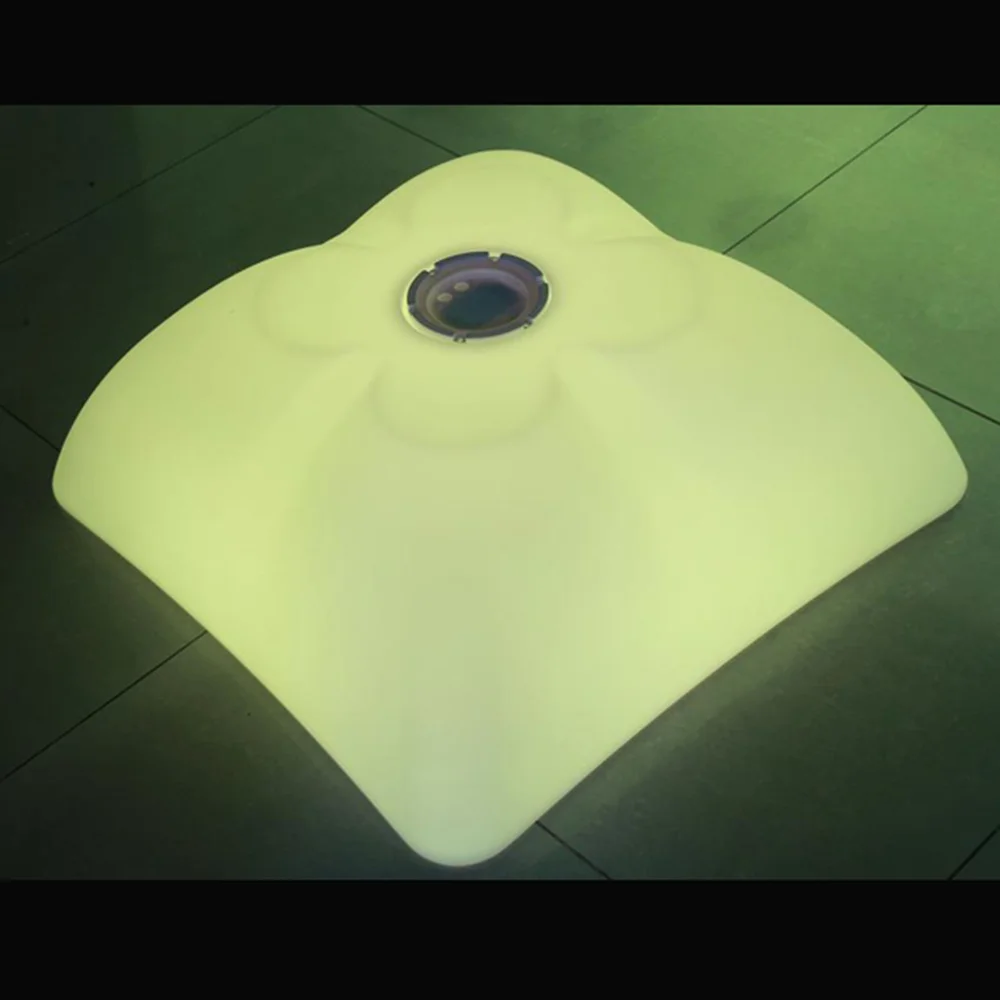 Modern Design PE plastic illuminated sofa seat Remote rgb color changing commercial led lounge furniture sofa led chairs