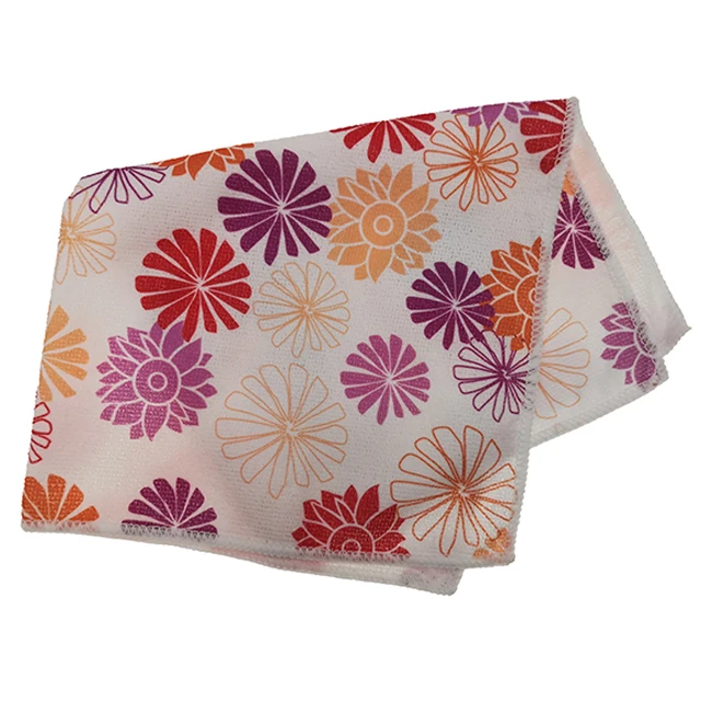 Kitchen Cleaning Towels Terry Towel Custom Design Printing 100% Polyester Kitchen Tea Towel