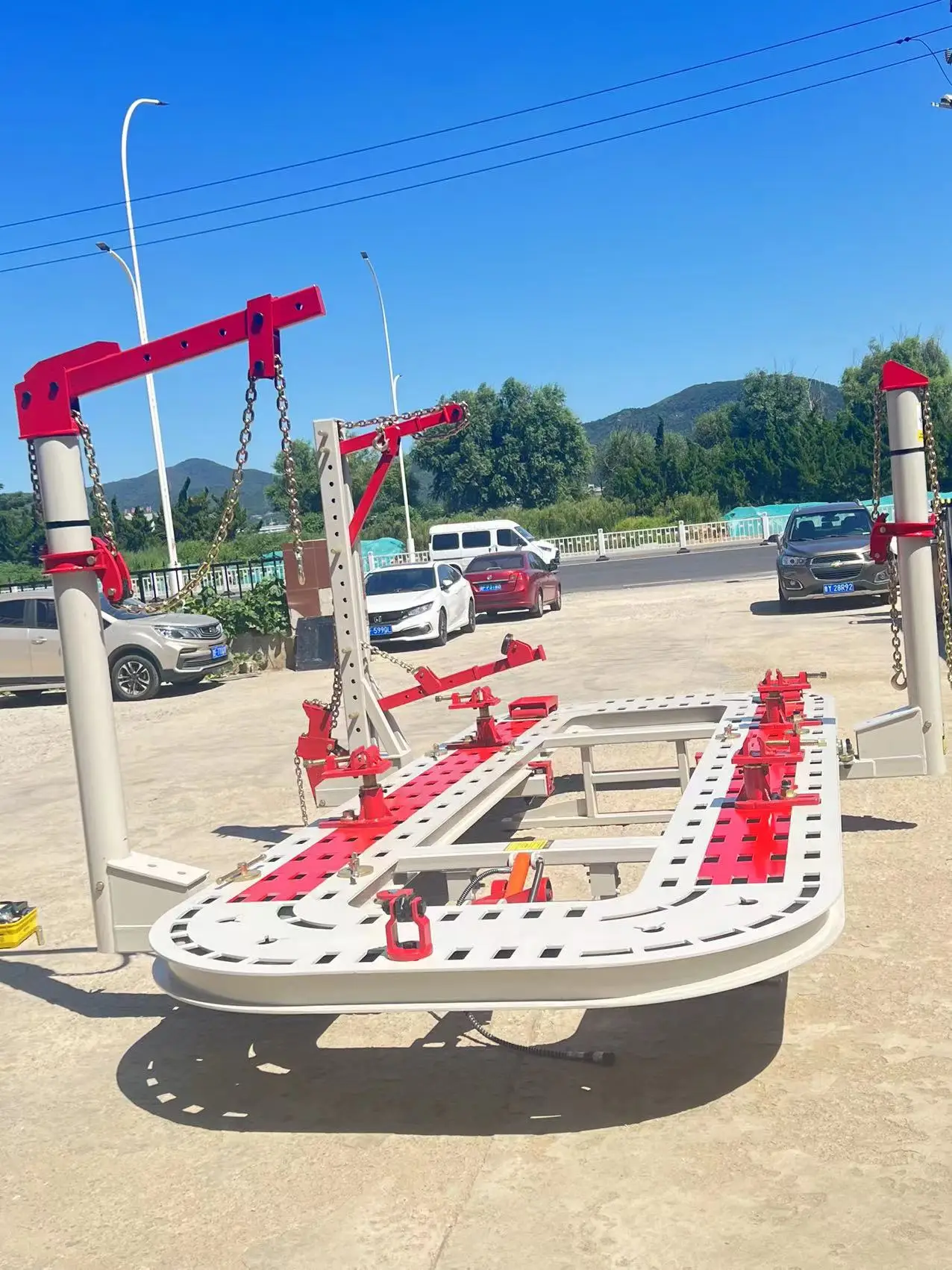 Three towers Auto body collision Frame repair machine Frame Machine Car repair straighten Girder Calibrator