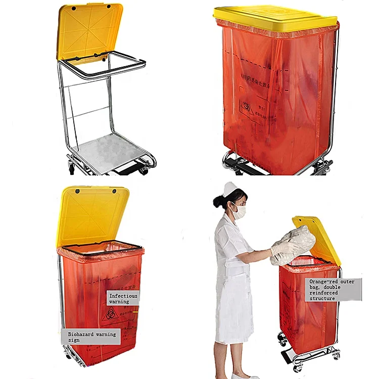 2020 PVA water soluble plastic laundry bags for Hospital use