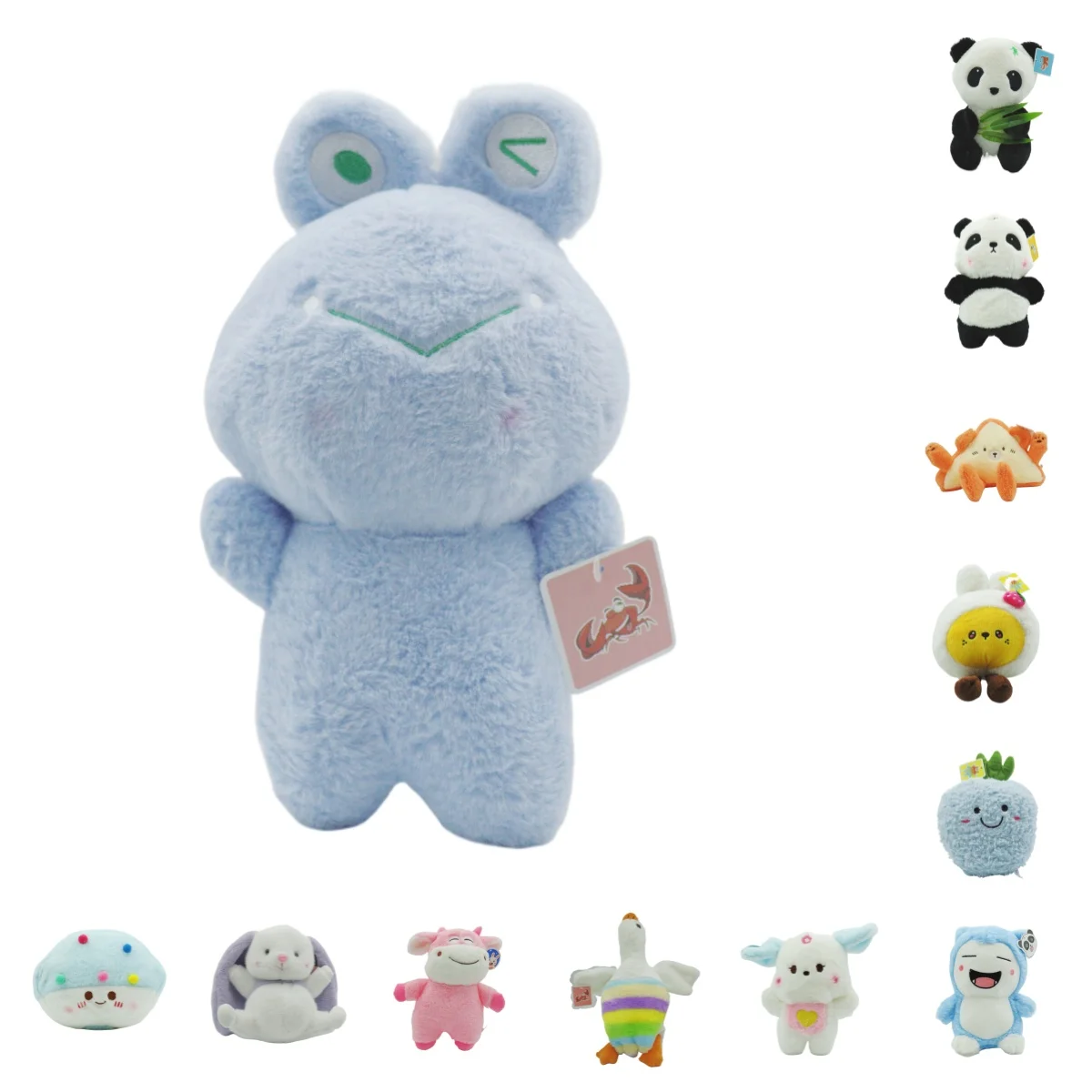 Factory Wholesale skin-friendly lifelike plush toy	cameraman Little Frog stuff toys plush toys custom