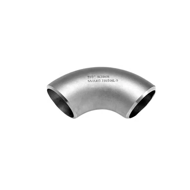 Stainless Steel Sch10 Butt Welding 90degree Short Radius Long Radius Pipe Angle Bend Fittings Elbow with Sandblasting