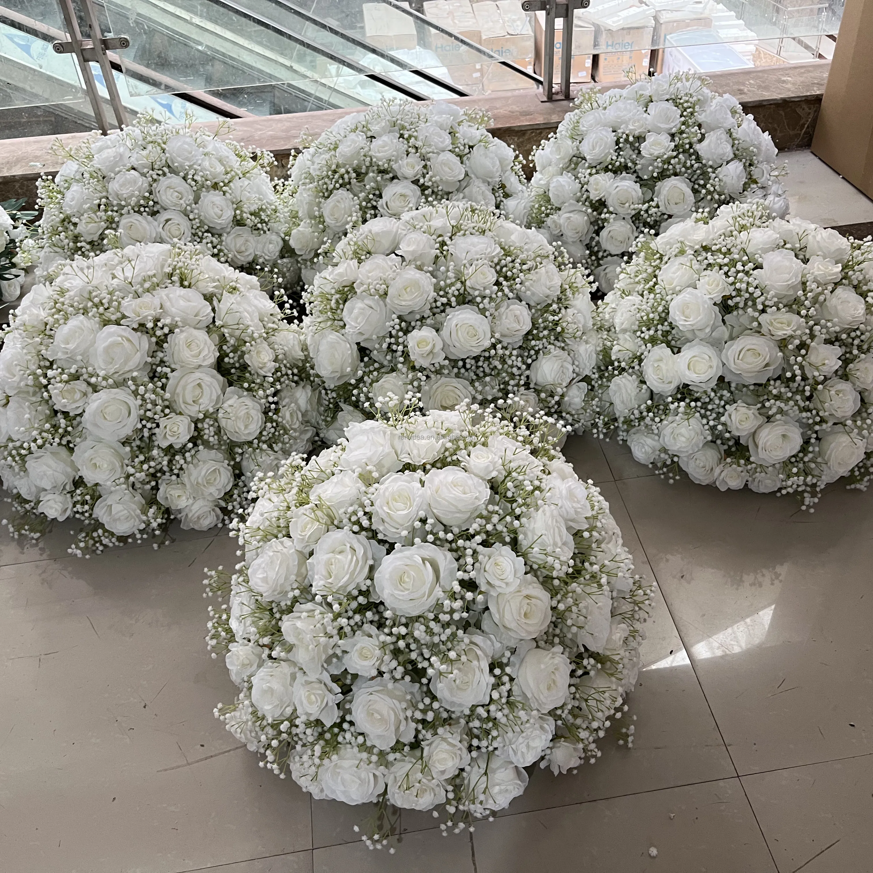 Decorative Table Baby Breath Arrangement Wedding Decoration Ball Artificial Gypsophila Flower Ball Centerpiece
