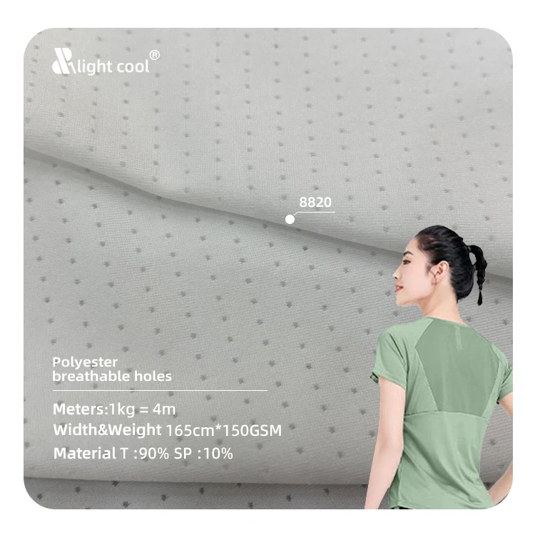 No8820 Customized Fabric Textile Raw Material Flocking Mesh Fabric Lace Nylon Span Lace Fabric