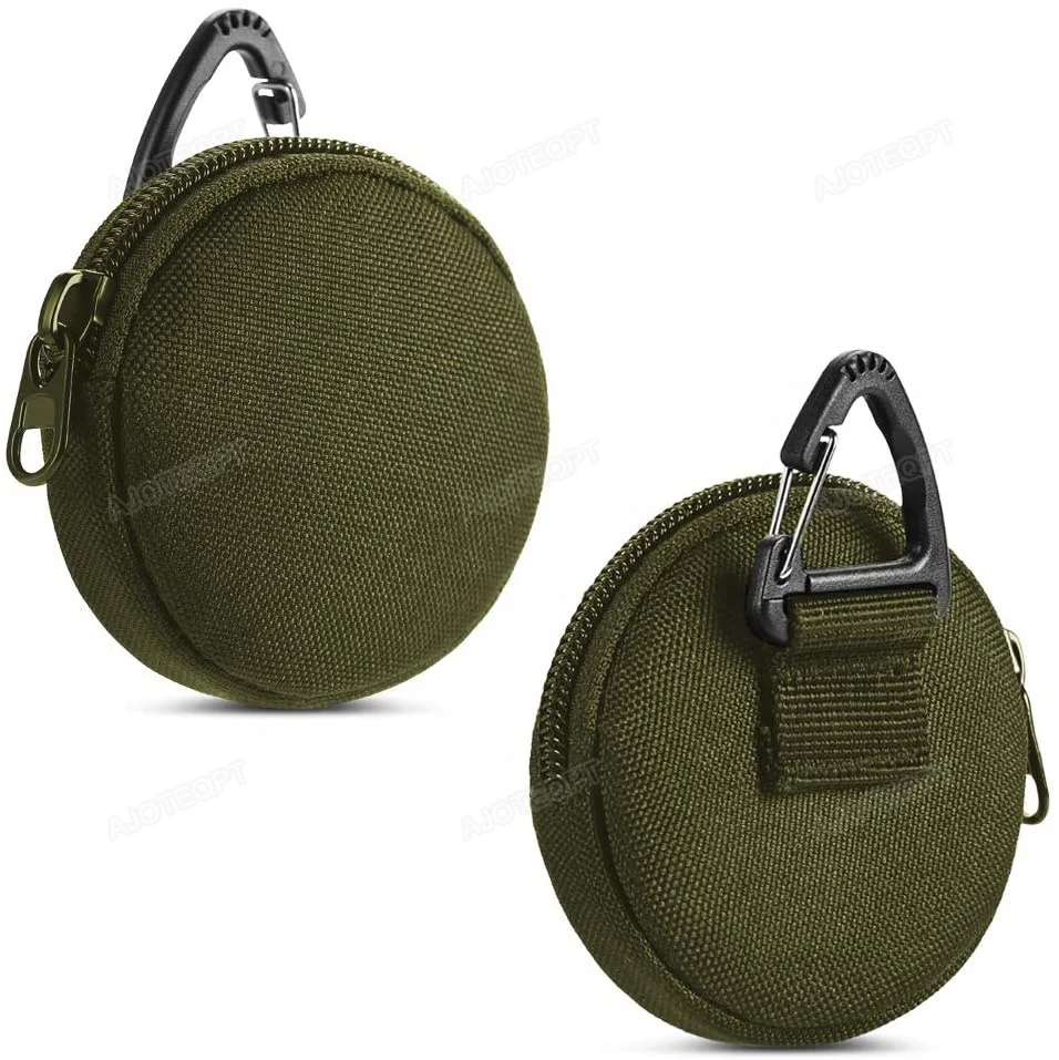 AJOTEQPT Tactical EDC Pouch Mini Key Wallet Holder Men Coin Purses Pouch Camo Small Pocket Bag