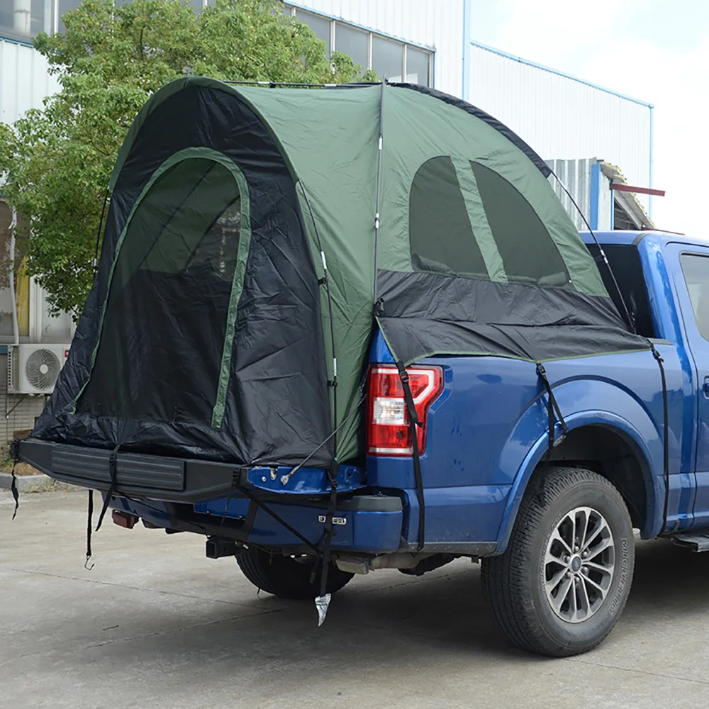 Green Pickup tent roof tent marqueet tenda waterproof carpas car rear awning camping supplies folding custom foldable
