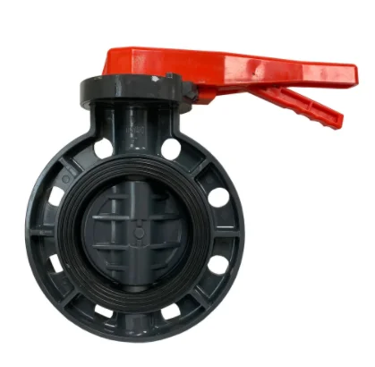 Высокое качество, DN80 de90 мм, 3 дюйма, пвх пластиковый двойной гибкий фланец, соединение, ручной клапан-бабочка из ПВХ для воды