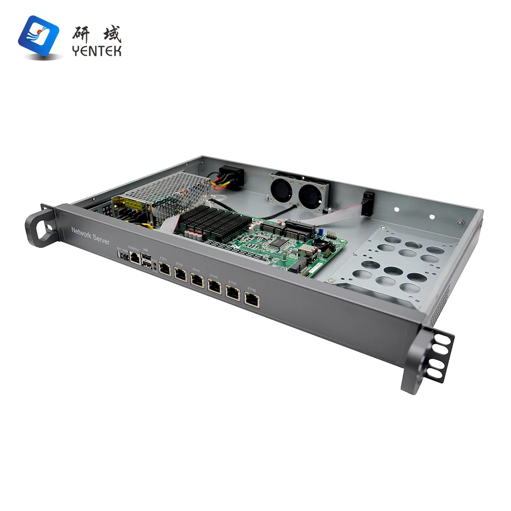 Фабричный межсетевой экран pfsense intel J4125 J6412 DDR3 MSATA VGA win7 10 linux ubuntu Mini PCIE 6 LAN 1u серверный брандмауэр маршрутизатор ПК