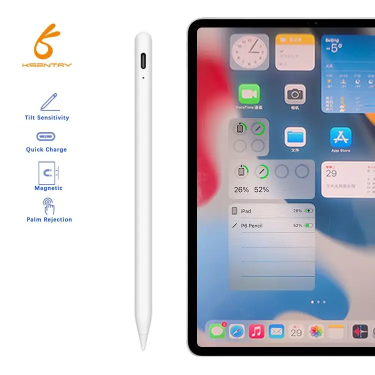 Factory Metal Aluminium For appleTablet Stylus  for  iPad Capacitive Touch Screen Pencil apple pens stylus pen touch pencil