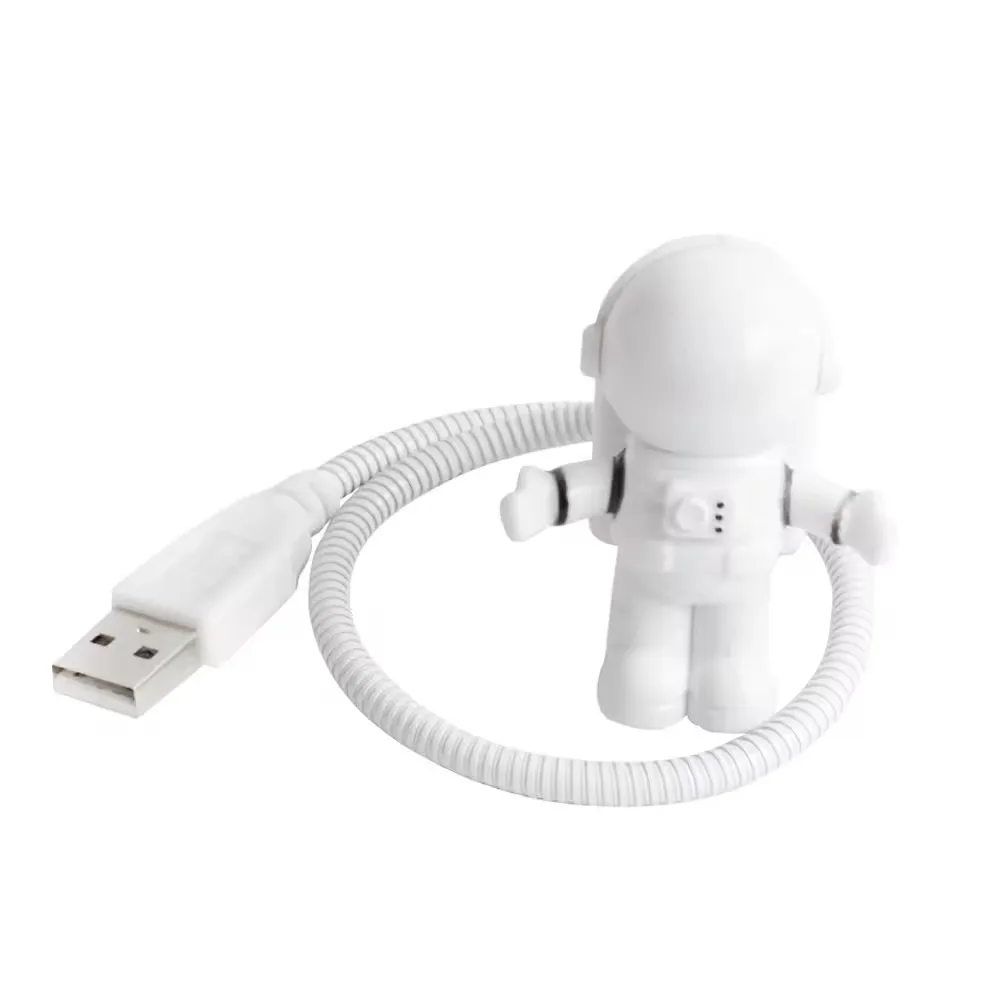 Creative Gift Portable USB Night Light Astronaut Spaceman/UFO Shape Reading Desk Lamp LED Light for Computer Laptop PC Lighting
