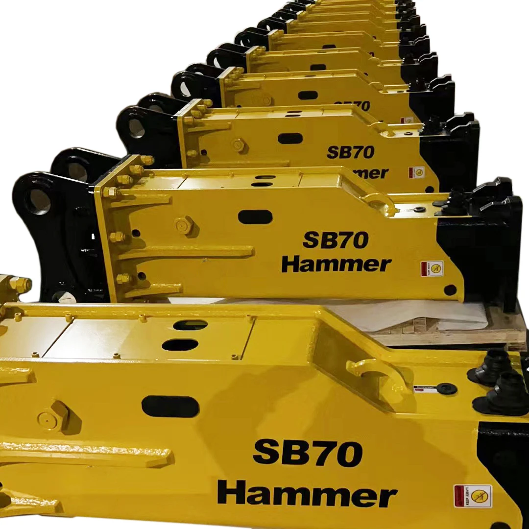 Hot sale excavator demolition hammer hydraulic SB70 rock breaker with dia. 135mm chisel