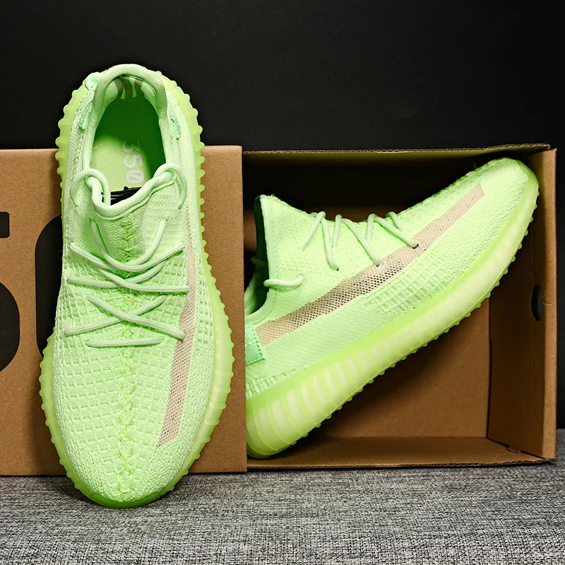 Yeezy V2 Hot Sale Walking Style Shoes Fashion Casual No-Slip Men Yeezy Shoes Slip On Men Casual Shoes