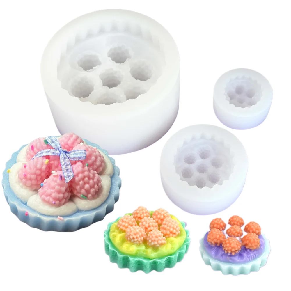 Jingyi малиновая клубника башня форма для замешивания размер малина ароматическая свеча пластырь мелкий силиконовый шлифовальный инструмент торта