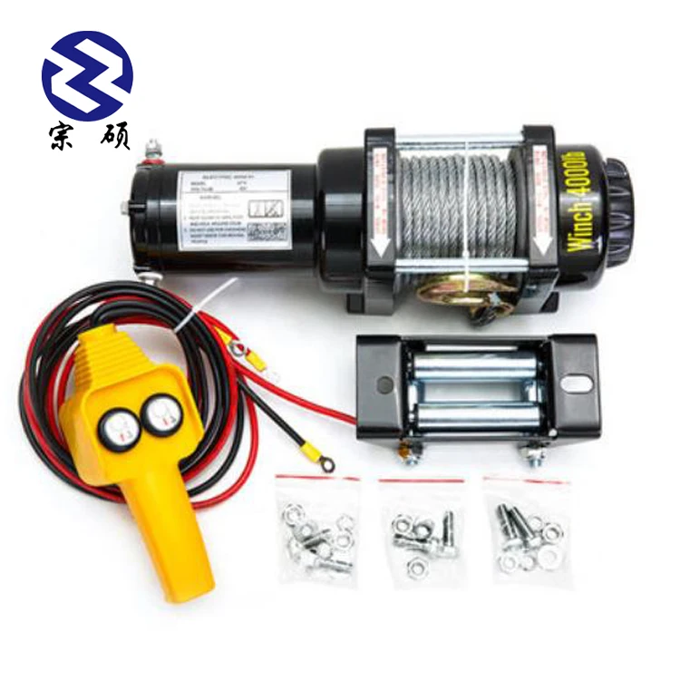 Off road 8000lbs 12V waterproof cable drums electric winch with CE