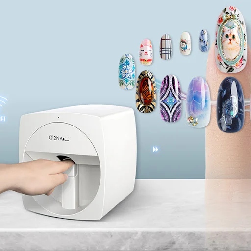 automatic 3d intelligent manicure diy digital art designs finger nails printing machine for salon use
