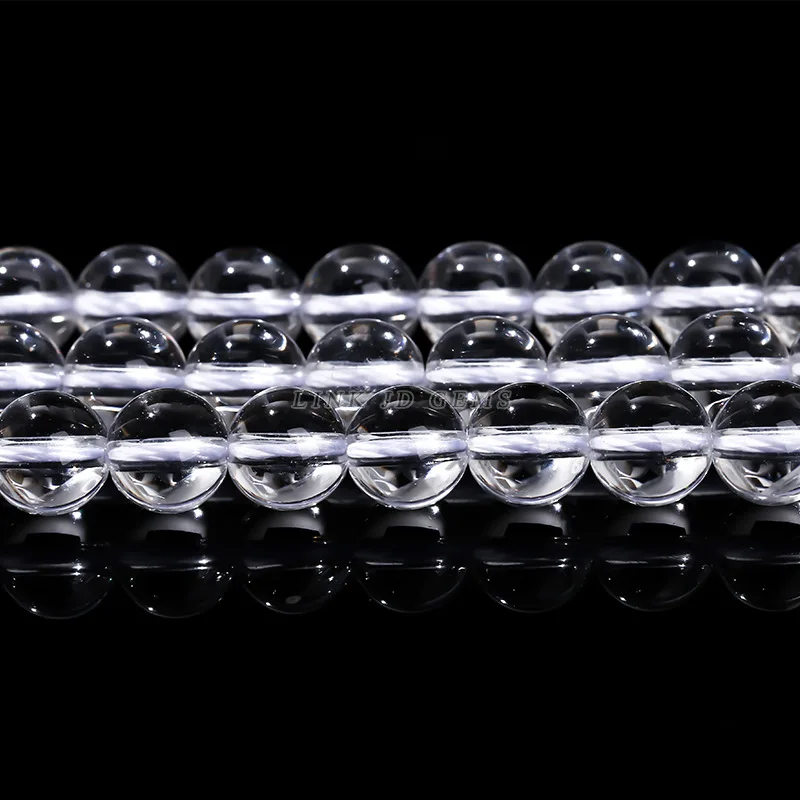 Factory Direct Supply Of Natural White Crystal Loose Beads For Diy Jewelry Bracelet Beaded Crystal Beads Products Wholesale