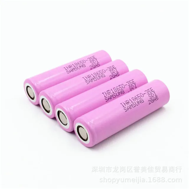 for Samsung 18650 battery 3500mah  18650 Rechargeable SDI 3500mAh SAM-INR18650 35E 3.7V