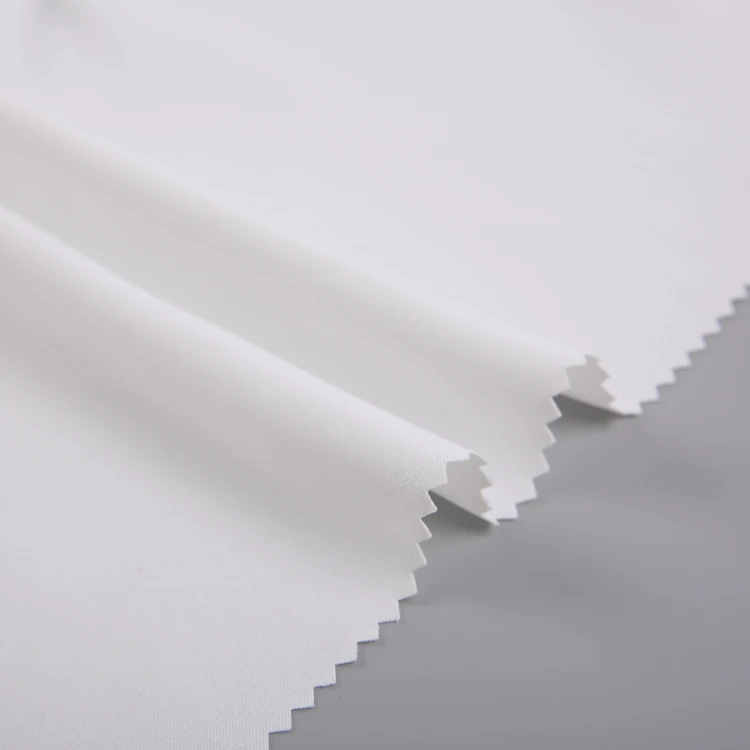 Newest design 100 polyester plain dyed wool lace white Arab robe fabric