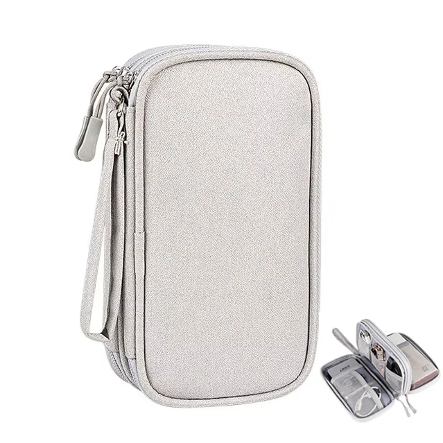 Digital Accessories Storage Bag Disk Protective Case Multi-layer Portable Waterproof Storage Bag Chargers Cable Bag