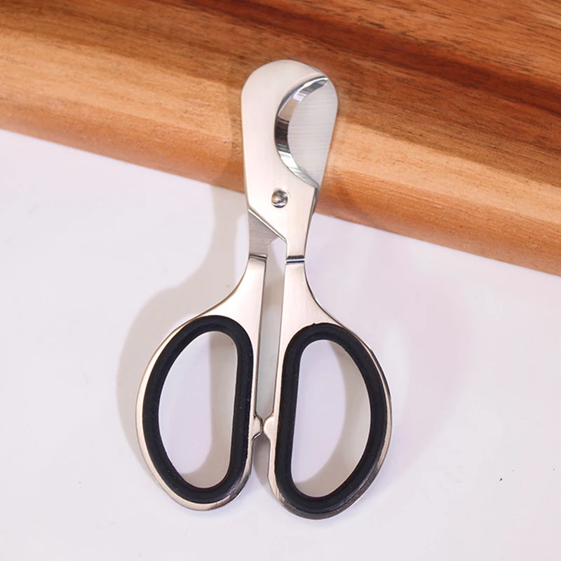 Super Sharp Double Blade Pocket Knife High Quality Stainless Steel Silver Portable Rubber Ring Cigar Cigar Scissors Accessories