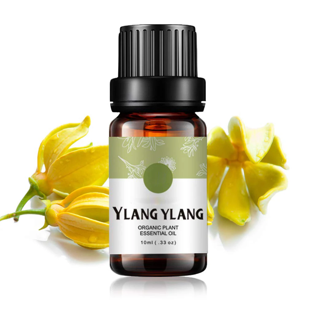 Wholesale custom logo 100% natural top grade ylang ylang essential oil for diffuser massage relaxation