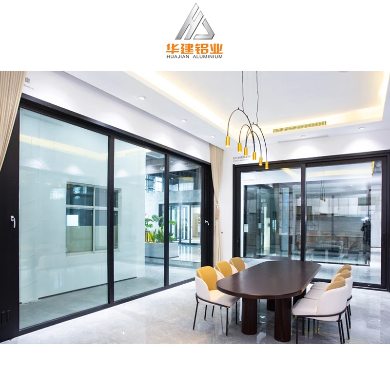 Thermal Insulation Aluminum Flat Window Sliding Door Window System Double Glazing Hurricane-Impact Aluminum Sliding Window