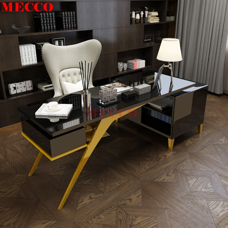 Metal Steel Home Single White Computer Desks White Work Desk With Multilayer Baking Varnish Working Desk Computer Table