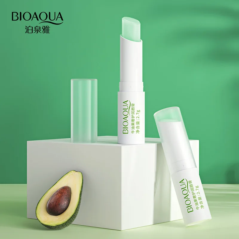 Bioaqua wholesale nourishing moisturizing natural aloe vera honey lip balm tube hyaluronic for lip care