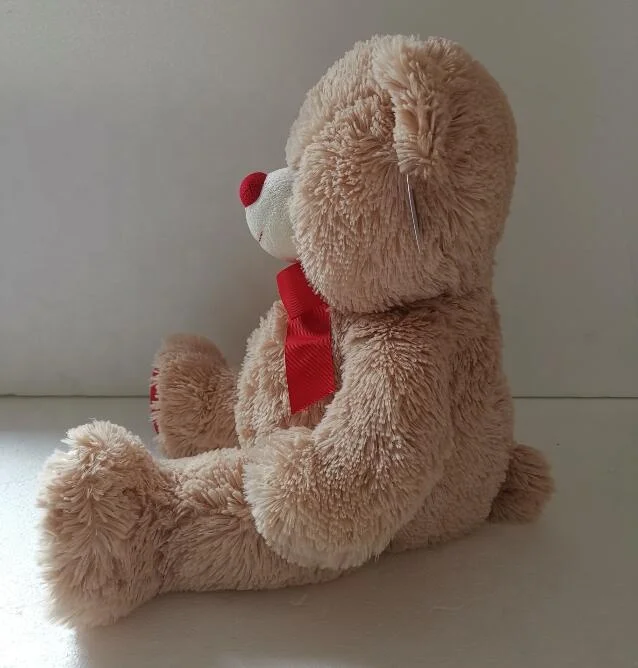 Wholesale made  high quality light brown classical plush teddy bear custom buy